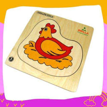 Load image into Gallery viewer, Wooden Puzzle for kids : Learning Life Cycle of Hen with Scan & Learn. - Brilla: One-Stop Solution for Preschool Resources