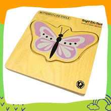 Load image into Gallery viewer, Wooden Puzzle β Multilayered Pick-and-Place Puzzle for Learning the Life Cycle of a Butterfly with Scan & Learn. - Brilla: One-Stop Solution for Preschool Resources