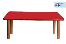 Load image into Gallery viewer, Brilla Wooden Classroom Table (6 Seater - Rectangle shape) for Preschools - Brilla: One-Stop Solution for Preschool Resources