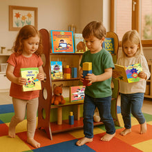 Load image into Gallery viewer, Classroom Rack for Preschools-Wooden Preschool Rack - Brilla: One-Stop Solution for Preschool Resources