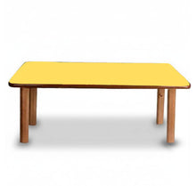 Load image into Gallery viewer, Brilla Wooden Classroom Table (6 Seater - Rectangle shape) for Preschools - Brilla: One-Stop Solution for Preschool Resources