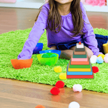 Load image into Gallery viewer, Montessori Materials Build A Wooden Stacking Tower for Kids (Square)