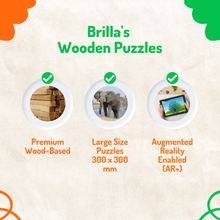 Load image into Gallery viewer, Wooden Puzzle - Educational Learning Indian National Symbols/Objects with Scan and Learn - Brilla: One-Stop Solution for Preschool Resources