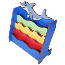 Load image into Gallery viewer, Brilla Wooden Dolphin Theme Bookshelf for Kids or Preschools (RFQ) - Brilla: One-Stop Solution for Preschool Resources