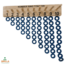 Load image into Gallery viewer, Number Ring Stacker for Learning Numbers - Brilla: One-Stop Solution for Preschool Resources