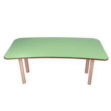 Load image into Gallery viewer, Preschool Table -Brilla Wooden Classroom Table (6 Seater - Moon shape) (RFQ) - Brilla: One-Stop Solution for Preschool Resources