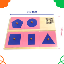Load image into Gallery viewer, Drawing Insets Mini Wooden 5 Shapes Learning Toy Wooden Drawing Insets Best Educational wooden drawing insets  Best Montessori Material for Kids Best Montessori Wooden drawing material for Preschoolers  Best Montessori Material In India Best Montessori Material In Bangalore best Montessori geometric drawing shapes for kids  The Best Brilla Montessori learning Material for kids Brilla Educational toys Brilla wooden drawing insets  buy montessori wooden drawing inset buy wooden Montessori materials for kids
