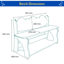 Load image into Gallery viewer, Desk and Bench – Brilla Premium Classroom Wooden Set (3 Seater) (RFQ) - Brilla: One-Stop Solution for Preschool Resources