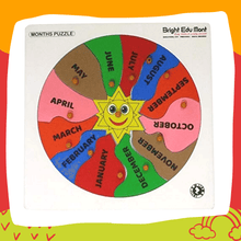 Load image into Gallery viewer, Montessori Materials - Wooden puzzle for Learning Months of the Year