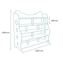 Load image into Gallery viewer, Classroom Rack - Brilla Wooden Classroom Rack for Preschools.