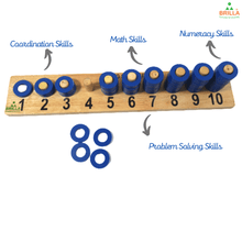 Load image into Gallery viewer, Number Ring Stacker for Learning Numbers - Brilla: One-Stop Solution for Preschool Resources