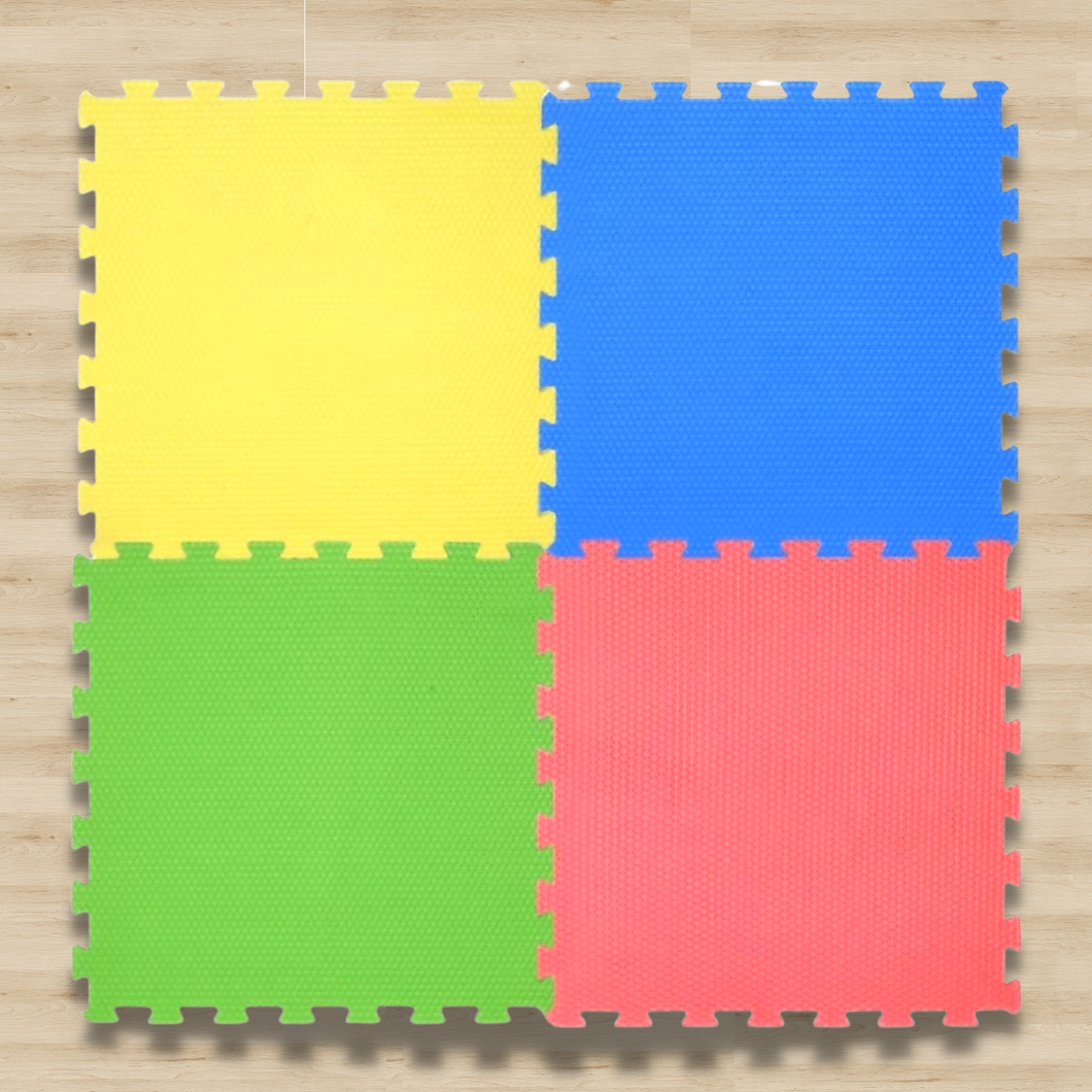 Kids Foam Eva Mat Premium Quality 20 MM Thickness 100 x 100 CM Interlocking Colorful Mats Pack of 4 Tiles