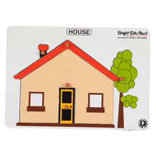 Load image into Gallery viewer, Brilla Wooden Educational Pick & Fix Jigsaw Puzzle for kids House and Mouse (Set of 2) with Scan & Learn - Brilla: One-Stop Solution for Preschool Resources