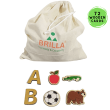 Load image into Gallery viewer, Montessori Materials - Wooden Alphabet Cards (72 pcs) Learning Toy