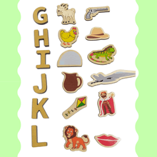 Load image into Gallery viewer, Montessori Materials - Wooden Alphabet Cards (72 pcs) Learning Toy