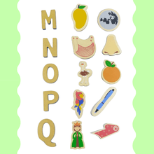 Load image into Gallery viewer, Montessori Materials - Wooden Alphabet Cards (72 pcs) Learning Toy