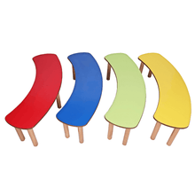 Load image into Gallery viewer, Preschool Table : Brilla Wooden Round Large Activity Table with 4 benches (RFQ) - Brilla: One-Stop Solution for Preschool Resources