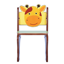 Load image into Gallery viewer, Brilla Wooden Kids Chairs, Durable and Comfortable with Backrest, Perfect for 2 to 6 Years, Study, Play, Dining, Preschool Classrooms, Small Wood Chairs for Kids, Single Seater Table Chair Set for Home (RFQ) - Brilla: One-Stop Solution for Preschool Resources