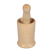 Load image into Gallery viewer, Montessori Materials: Wooden Mortar (Okhli) for Kids and Cooking