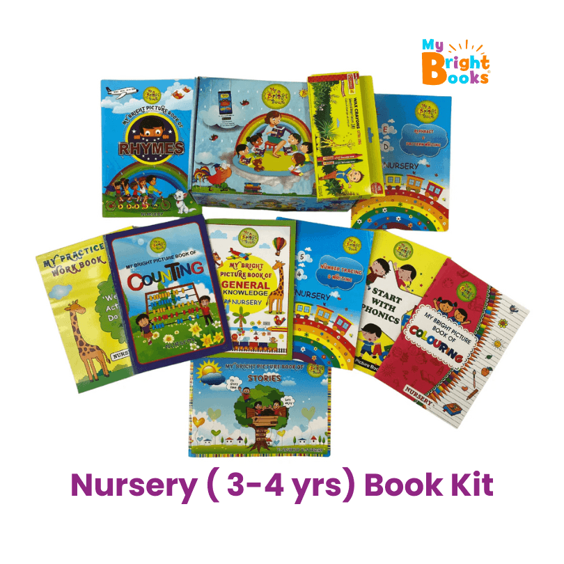Preschool Books for Nursery - Complete Smart Book Kit (For 3 to 4 Years) - Brilla: One-Stop Solution for Preschool Resources