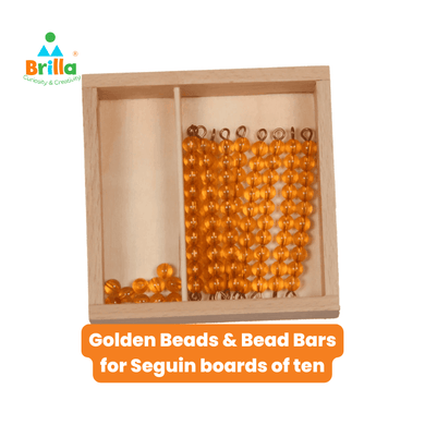 Montessori Materials - Golden Beads & Bead Bars for Seguin Boards