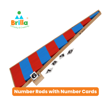 Montessori Materials for Early Learning - Number Rods & Cards