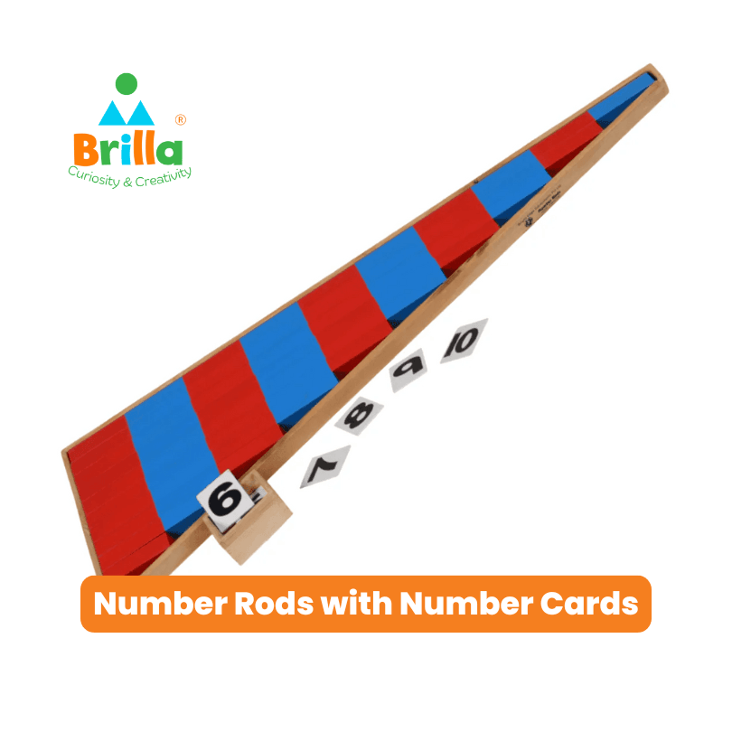 Montessori Materials for Early Learning - Number Rods & Cards