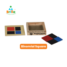 Load image into Gallery viewer, Montessori Binomial Square- represents whole square concept by pieces - Brilla: One-Stop Solution for Preschool Resources
