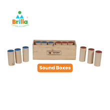 Load image into Gallery viewer, Montessori Sound Boxes - 6 pairs - Brilla: One-Stop Solution for Preschool Resources
