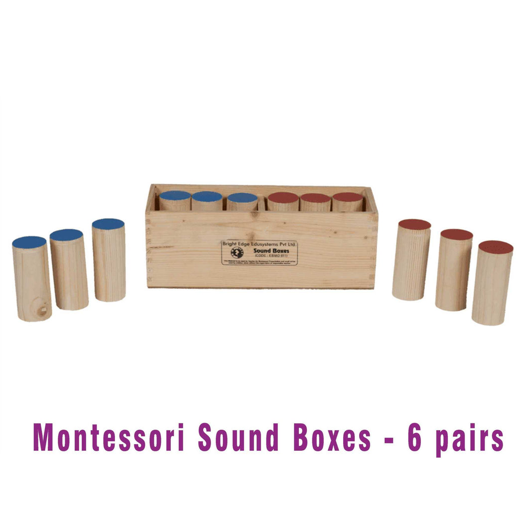 Montessori Sound Boxes - 6 pairs - Brilla: One-Stop Solution for Preschool Resources