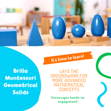 Load image into Gallery viewer, Montessori Geometrical Solids: Budget-Friendly Hands-On Learning Set for Kids
