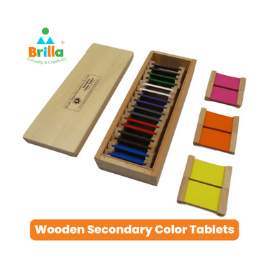 Montessori Materials for Kids - Secondary Colour Tablets for Learning