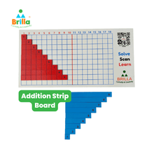 Load image into Gallery viewer, Montessori Materials - Addition Strip Board for Kids Learning
