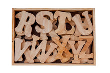 Load image into Gallery viewer, Wooden Jumbo English Alphabet Uppercase in Wooden Box
