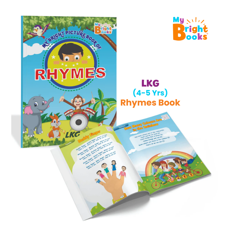 Preschool Books for LKG - Bright Picture Book of Rhymes.