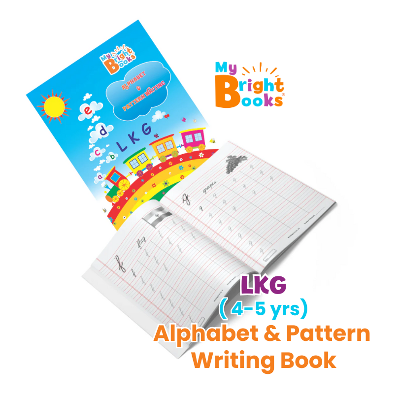 Preschool Books for LKG - Alphabet & Pattern Writing (Activity Book).