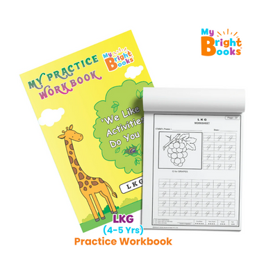 Preschool LKG My Practice Workbook with AR technology, 198 pages, activity book for ages 4-5 years.