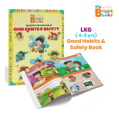 Preschool Books for LKG -Bright Picture Book of Good Habits and Safety