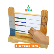 Load image into Gallery viewer, Montessori Materials for Early Learning | Preschool Bead Frame 4-Row
