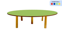 Load image into Gallery viewer, Brilla Wooden Montessori/Activity Chowki (8-10 Seater - Round shape) for Preschools
