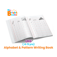 Load image into Gallery viewer, Preschool Books for LKG - Alphabet &amp; Pattern Writing (Activity Book).
