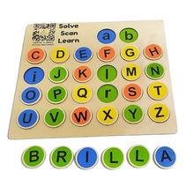 Load image into Gallery viewer, Wooden Learning Educational Alphabet Toys - Capital &amp; Small Letters Matching
