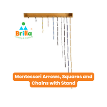 Load image into Gallery viewer, Montessori Materials - Arrows, Squares, Chains with Stand for Learning
