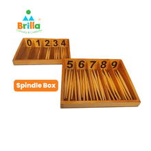 Load image into Gallery viewer, Spindle Box Montessori- Montessori Math Learning for Kids - Brilla: One-Stop Solution for Preschool Resources
