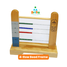 Load image into Gallery viewer, Montessori Materials for Early Learning | Preschool Bead Frame 4-Row
