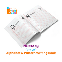 Load image into Gallery viewer, Preschool Books for Nursery - Alphabet &amp; Pattern Writing (Activity Book).
