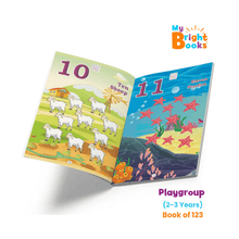 Load image into Gallery viewer, Preschool Books for Playgroup - My Bright Book of 123 - Brilla: One-Stop Solution for Preschool Resources
