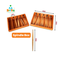 Load image into Gallery viewer, Spindle Box Montessori- Montessori Math Learning for Kids - Brilla: One-Stop Solution for Preschool Resources
