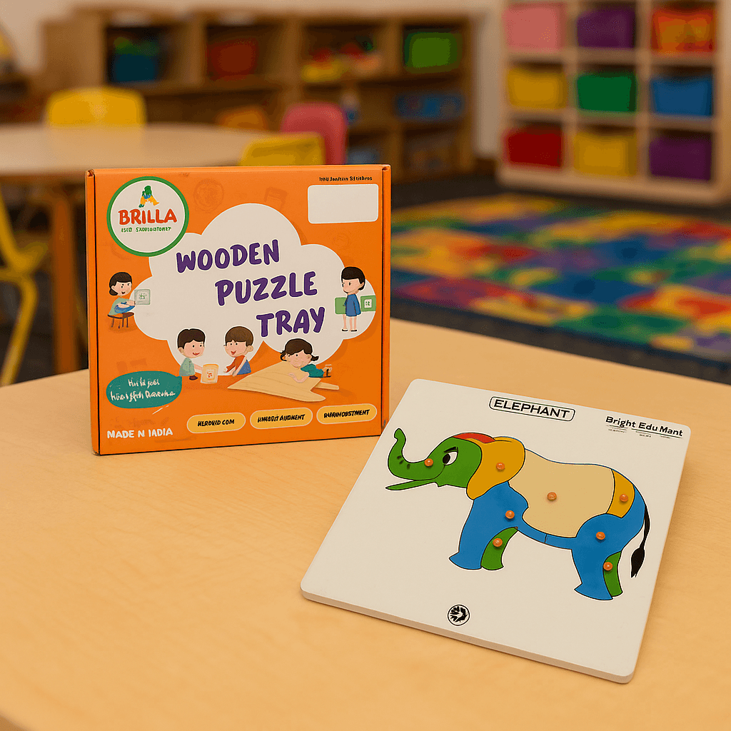 Educational Pick Wooden Puzzle - Educational Pick & Fix Elephant with Scan & Learn ...