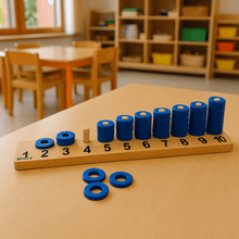 Load image into Gallery viewer, Number Ring Stacker for Learning Numbers - Brilla: One-Stop Solution for Preschool Resources

